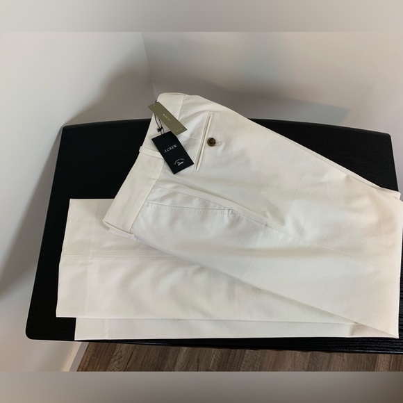 J. Crew Off White Classic Stretch Cotton Pants Women’s Size 4P NWT - Picture 7 of 9